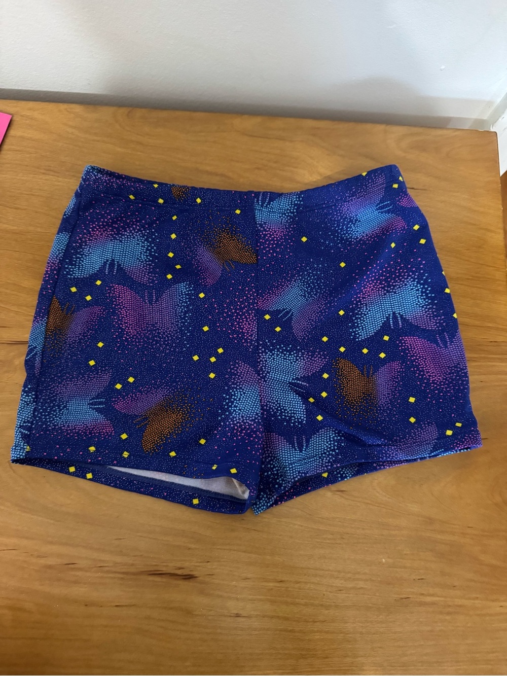 4/$12 Girls' Blue Patterned Active Shorts
